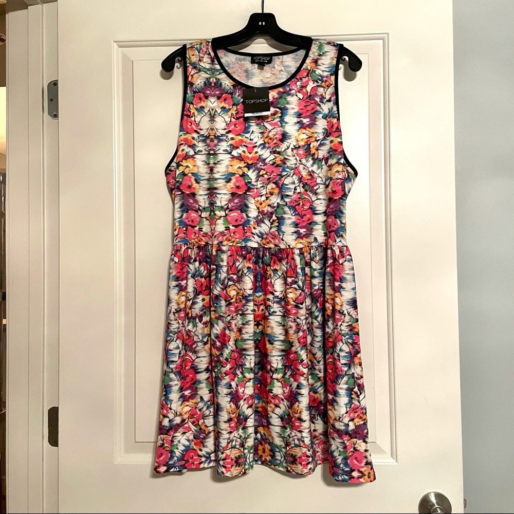 NWT Topshop Floral Skater Dress